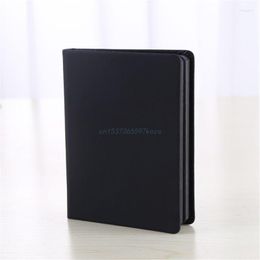 Portable Sketchbook Ribbon All Black Papers Hardcover Journal Notebook