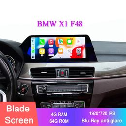 12.3 Inch Blu-Ray Blade Screen 1920*720P Car Android Multimedia Player For BMW X1 F48 2016/-2018 GPS Navigation Carplay Stereo