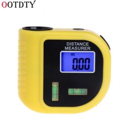 Tape Measures OOTDTY CP-3010 18M Mini Ultrasonic Digital Tape Measure Laser Range Finder Distance Meter Laser Pointer Rangefinder Level Tool 230516