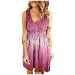 Casual Dresses Printed For Women Summer Outfits Plus Size Solid Sexy Off Shoulder Sleeveless Formal Occasion Vestidos