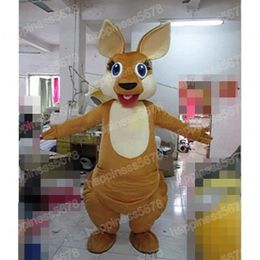 Simulation Kangaroo Mascot Costumes Unisex Cartoon Character Outfit Suit Halloween Adults Size Birthday Party Outdoor Festival Dress