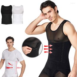 Men's Body Shapers Men Shaper Compression Vest Invisible Abdomen Shapewear Tummy Control Slimming Sheath Corset Tops Waist Trainer 40-100kg