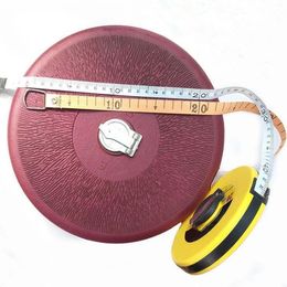 Tape Measures 10/20/30/50/100M Metric Waterproof And Abrasion Tape Measure Disc Flexible Ruler Fibre Band Tape Engineering Measuring Tools 230516