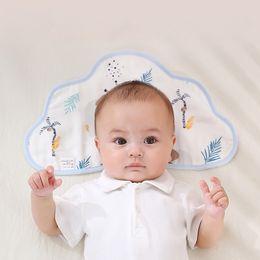 Pillows Baby Pillow born Cloud Pillow Summer Breathable Cool Pillow Towel Baby Cloud Pillow Sweat Absorbing Ice Silk 230516