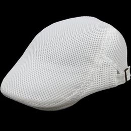 Men's Cool Beret British Style Summer Hollow-out Newsboy Cap Gasby Gentle Ivy Caps Net Cap Men and Women Mesh Hollow Beret201H