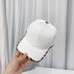 Striped mens designer letter Sewing baseball caps hats leather patchwork ball cap snapbacks women fashion outdoor casual sport hip240H