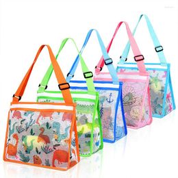 Shopping Bags Children Toy Organizer Adjustable Strap Storage Backpack Sand Away Tote Mesh Pouch Beach Bag Shell Collecting Kids
