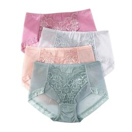 Women's Panties Women's Panties Lace and Mesh Material Hight Waist Breifs Seamless Underpants Sofe Breathalbe Panties Female Underwear 230516