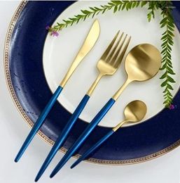 Dinnerware Sets 4pcs/set 304 Stainless Steel Tableware European Exquisite Kitchen Cutlery