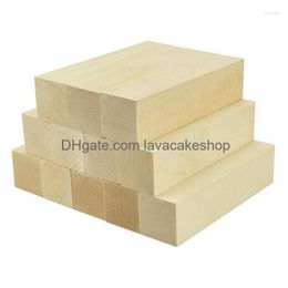 Machining Whittling And Carving Wood Blocks Unfinished Basswood Soft Set For Beginners Drop Delivery Office School Business Industria Dhtep