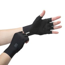 Sports Gloves YKYWBIKE Cycling Gloves MTB Bike Gloves Sports Half Finger Bicycle Goves Men Women Breathable Shockproof Gloves P230516