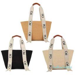 2023 luxury Beach Raffias basket Straw Shoulder Bag Womens tote handbag mens fashion Designer Woody hand bag bucket summer weave travel Crossbody saddle clutch bags