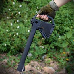 Bijl Survival Axe Tactical Hunting Hammer Multifunction Camping Hand Fire Axe Portable Plascti Sleeve Handle Axe Outdoor Rescue Tools