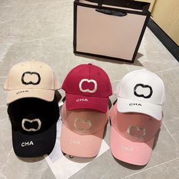 Women's Candy Colour Designer Ball cap Couple Summer Vacation Travel Sports Sun Protection Letter Embroidery 6 Colours casquette