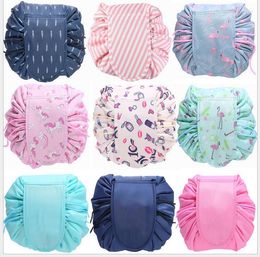 Storage Bags Women Travel Magic Pouch Drawstring Cosmetic Bag Organizer Lazy Make Up Cases Kit Box Tools Toiletry Beauty Case