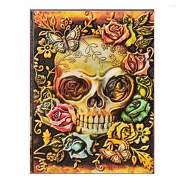 Pc Of Colorful Skull-Embossed Notebook & Journal For School Stationery Office Supply