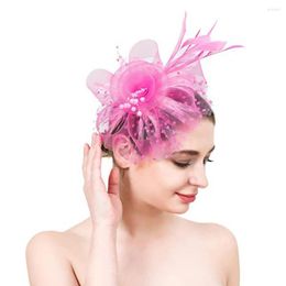 Headpieces Trendy Party Head Hat Anti-slip Prom Mesh Cocktail Fascinator Decorative