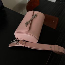 Evening Bags Black Fashion Niche Design Box Bag Women Genuine Leather Lady Shoulder Crossbody Real Pillow Small