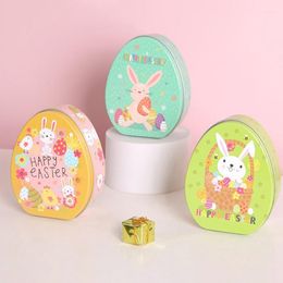 Gift Wrap Easter Box Candy Tin Tins Boxes Cookie Storage Tinplate Lids Eggs Metal Large Jar Mini Empty Treat Decor Basket