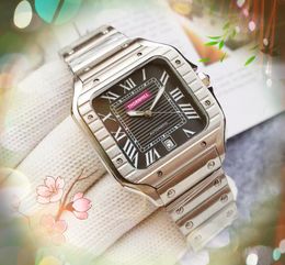 Luxury automatic mechanical movement watch 37.5mm super square roman tank dial clock top quality 904L stainless steel band wristWatch gifts