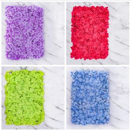 Decorative Flowers 40x60CM Artificial Flower Wall Silk Hydrangea Wedding Decoration For El Home Party Backdrops