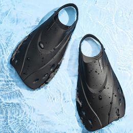 Fins Gloves 1 Pair Snorkel Fins Open Heel Swim Flippers Short Swim Fins for Snorkelling Diving Swimming Adult Men Womens 230515