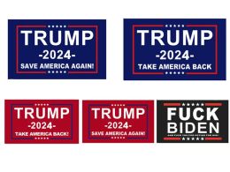 3x5Fts Donald Trump Flag 2024 Election Banner Keep America Great Again Patch Party Favor S23