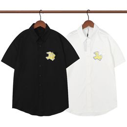 Fashion T-shirts Casablanc-s Designer Shirts Masao San Print Mens Casual Shirt Womens Loose Silk Shirt Short Sleeves Luxury T-shirt High Quality Tees M-3XL R6