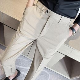 Men's Suits Spring And Summer Men's Casual Trousers Waist Invisible Stretch Sheet Korean Version Slim Suit Pants