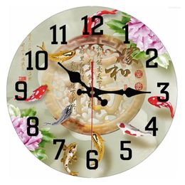 Wall Clocks Chinese Creative Home And Wealthy Clock Living Room Silent Bedroom Fashion Dining Decorative Watch Wooden Digital
