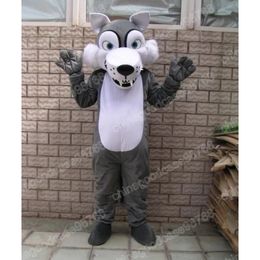 Performance wolf Mascot Costume High quality Carnival Festival dress Halloween Christmas Unisex Outdoor Advertising Outfit Suit