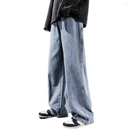 Men's Jeans Stylish Men Drawstring Daily Wear Pockets Mid Waist Summer