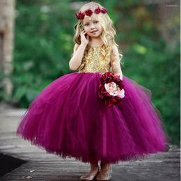 Girl Dresses Bling Red Flower For Wedding One Shoulder 3D Flowers Little Kids Pageant Gowns A Line Vestidos Party