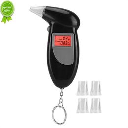 New Universal LCD Screen Alcohol Tester Digital Alcohol Detector Alcohol Breathalyser Police Backlight Display Handheld