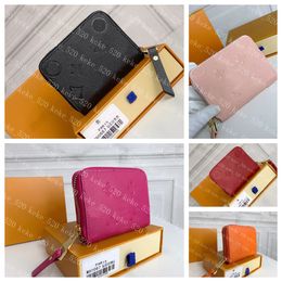 2023 zipper wallet Luxury coin purse Designer Wallets Victorine Ladies Genuine Leather Coins Purses Cards Holder Fashion Card Case 5 Colours 60067