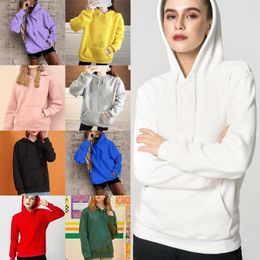 Women's Hoodies 2023 Women Pullover Sweater Long Sleeve Korean Simple Basic Jumper Solid Colour O-Neck Top Unisex Sweatshirt