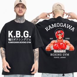 Mens T-Shirts Anime Hajime No Ippo Kamogawa Boxing Gym T Shirt Men Women Makunouchi Takamura KGB Graphic T-Shirts Clothing Harajuku Streetwear 230515