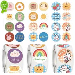 500pcs Cartoon Animal Children Sticker Label Thank You Stickers Cute Toy Game Tag DIY Gift Sealing Label Decoration Supplies