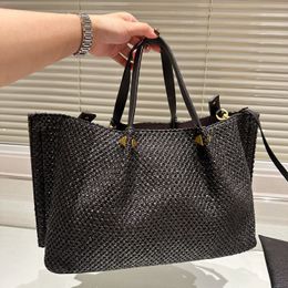 Tote bag Luxurys handbag designer shopping bags Large capacity Mesh Women's shoulder Messenger bag Leather handbag purse fashion letter V logo Totes wallets