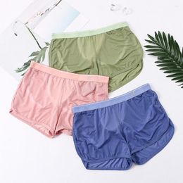 Underpants Stylish Border Shorts Elastic Waist Casual Sport Loose Underwear Summer Boxers Panties