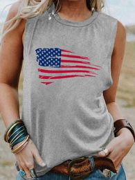 Women's T Shirts 4th Of July Shirt Arrival Women Sleeveless Tshirt Funny Summer Casual Top Tee Holiday Vintage