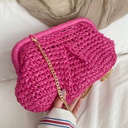 Evening Bags Tas selempang wanita tas rantai bahu populer merah muda modis musim panas 2023 230516
