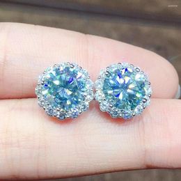 Stud Earrings 5mm Bling Crystal For Women Zircon Diamonds Gemstones White Gold Colour Fashion Fine Jewellery Brincos Accessories