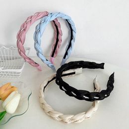 New Fashion Hair Accessories For Women Braided Pearls Headband Top Quality Headwear For Girls Hairband