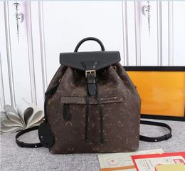 Genuine Leather Designer Backpacks MONTSOURIS Women Cowhide Letter Flower Handbag Backpack Embossed Purses Pattern bag