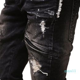 Fashion Stretch Men Stylist Jeans Denim Jogger High Quality Design Hip Hop