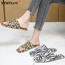 Slippers Women Shoes S Fashion Zebra Print Leopard Slides Luxury Flat With Flip Flops Zapatos De Mujer