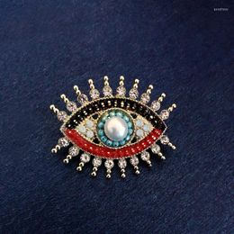 Brooches Morkopela Shiny Eyes Clothes Pin Brooch Cute Black Eye With Crystal Starry In White Balck Freshwater Pearls Pins
