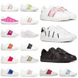 Spikes Scarpe Open Sneaker Herren Damen Kleid Schuhe Mode Skate Sport Männer Frauen Designer Low-Top Kalbsleder Zapatos Tasche Chaussures Sac Leder DHgate Trainer