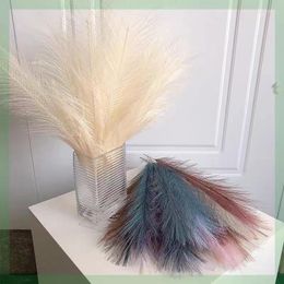 Decorative Flowers 10/20PCs Wedding Party Decoration Pampas Dried Reed Bouquet Home Decor Fake Grass Artifical Flower Table Navidad
